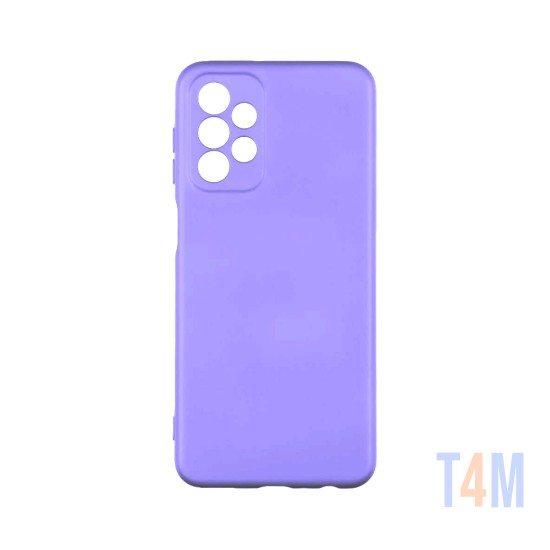 Silicone Case with Camera Shield for Samsung Galaxy A23 4g Purple